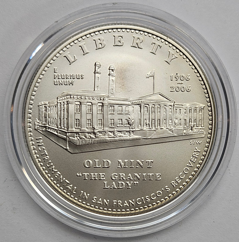 2006-S San Francisco Old Mint Centennial Silver Dollar . . . . Gem BU in original U.S. Mint Capsule