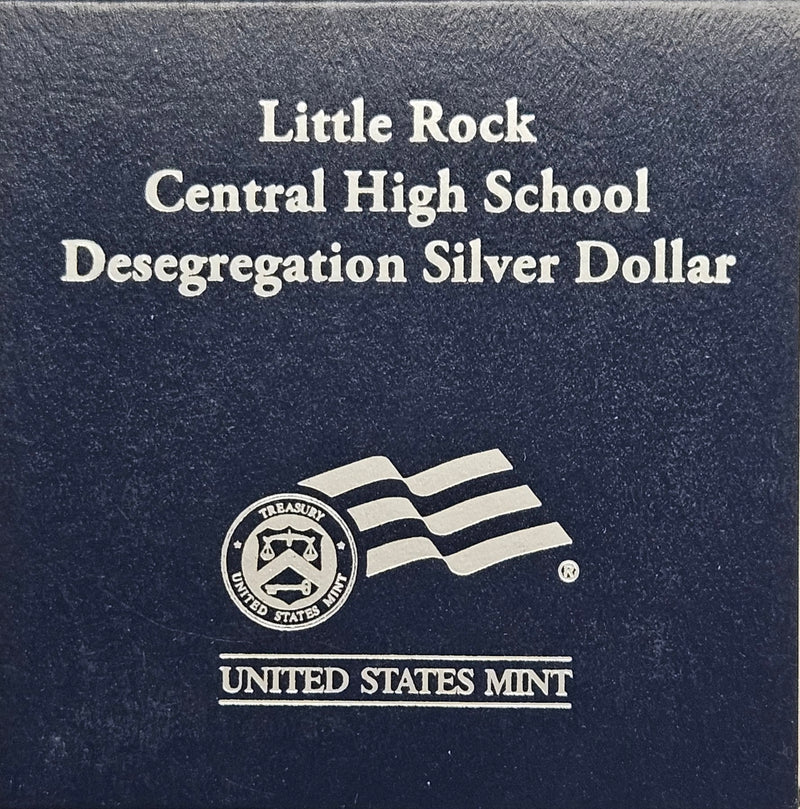 2007-P Little Rock Central High School Desegregation Silver Dollar . . . . Gem Brilliant Proof in original U.S. Mint Box