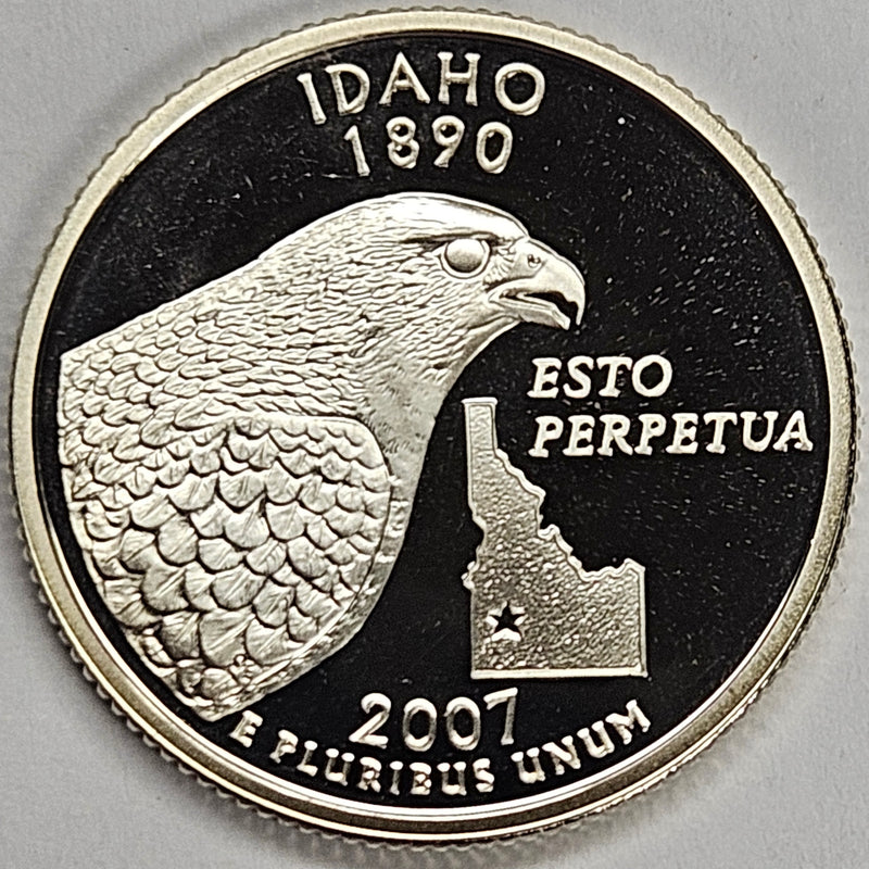 2007-S Idaho State Quarter Superb Brilliant Proof Silver