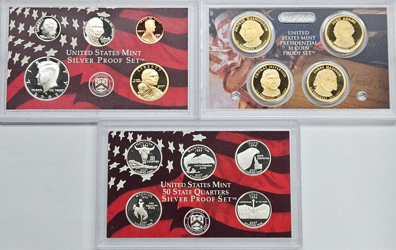 2007-S Silver Proof Set Gem Brilliant Proof