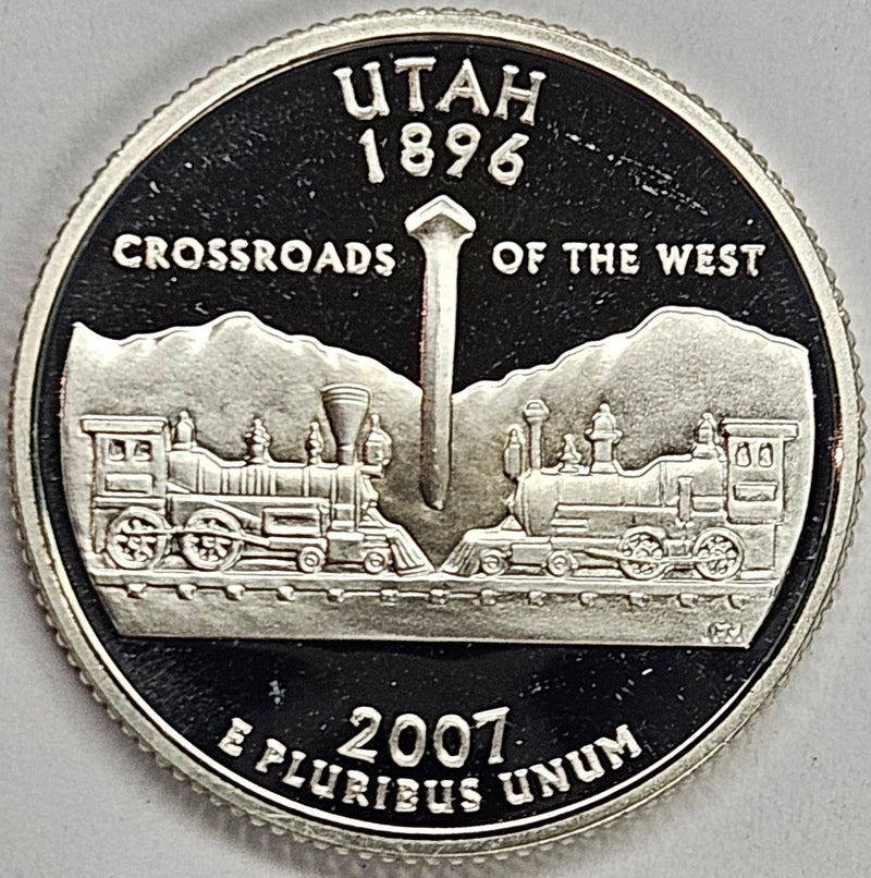 2007-S Utah State Quarter Superb Brilliant Proof Silver