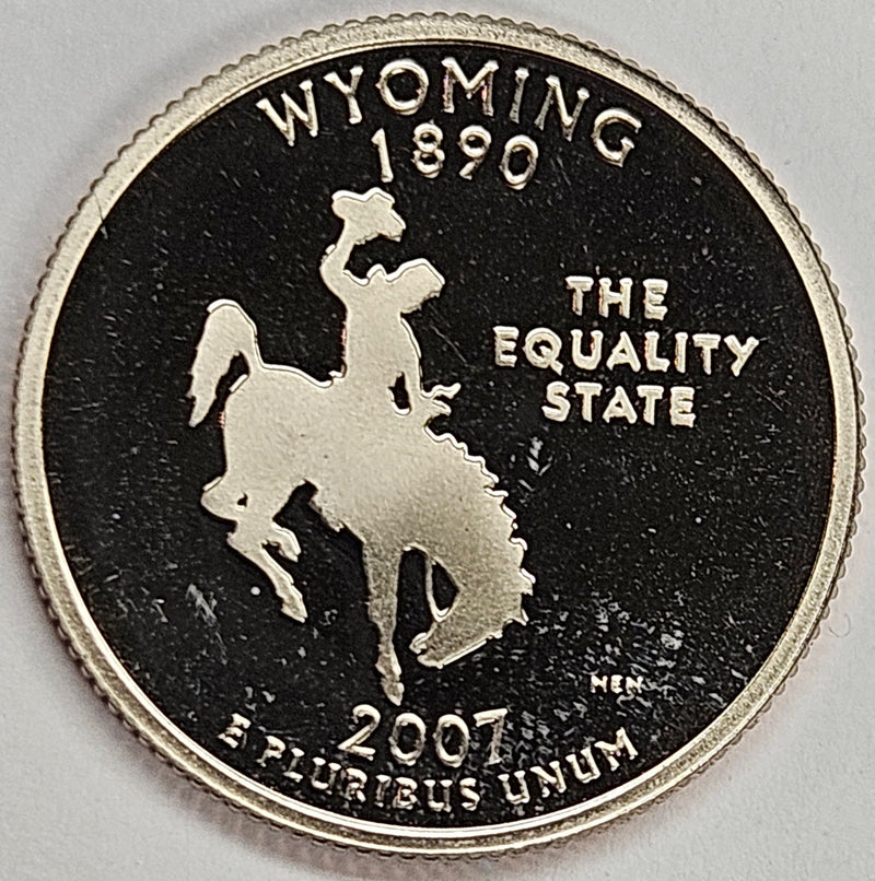 2007-S Wyoming State Quarter Superb Brilliant Proof