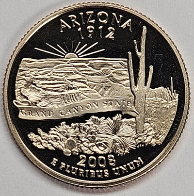 2008-S Arizona State Quarter Superb Brilliant Proof