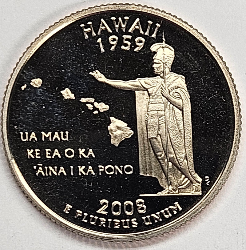 2008-S HAWAII State Quarter Superb Brilliant Proof