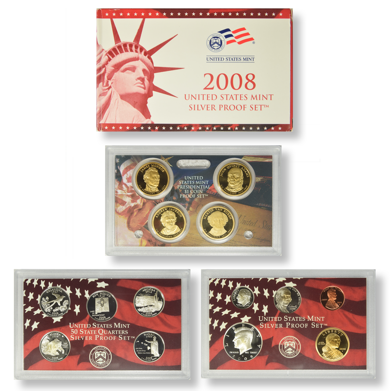 2008-S Silver Proof Set . . . . Gem Brilliant Proof