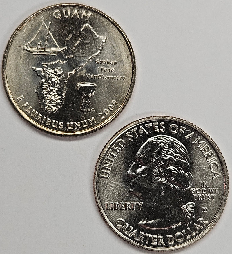 2009-P and D Guam Quarters Choice BU