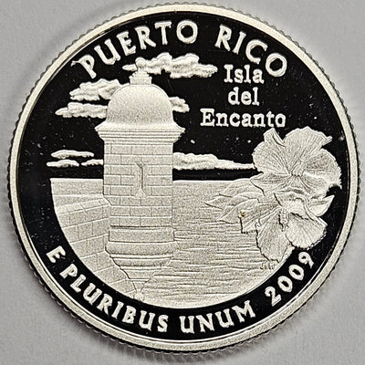 2009-S Puerto Rico Quarter Superb Brilliant Proof Silver