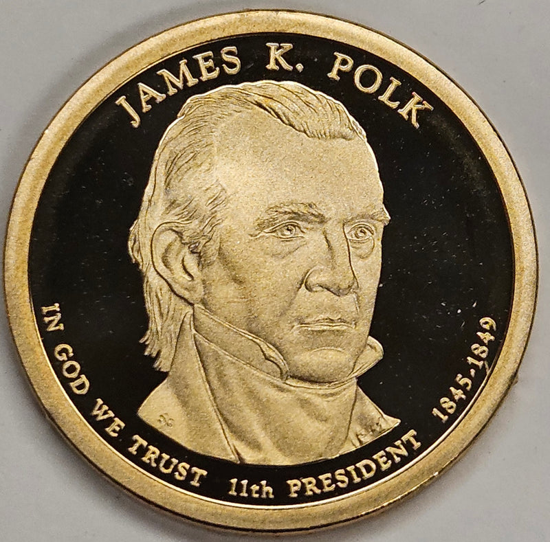 2009-S Polk Presidential Dollar . . . . Superb Brilliant Proof