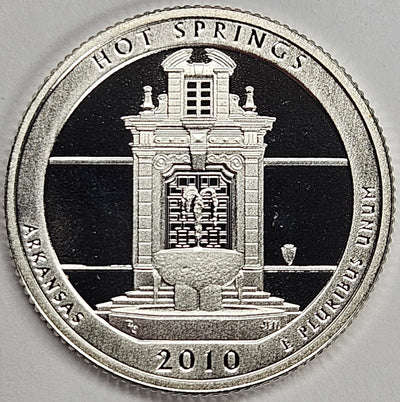 2010-S Hot Springs National Park, AR Quarter Superb Brilliant Proof Silver