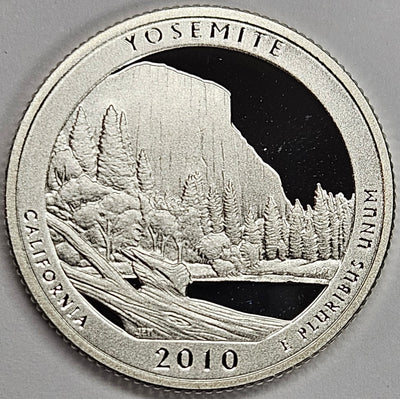 2010-S Yosemite National Park, CA Quarter Superb Brilliant Proof Silver