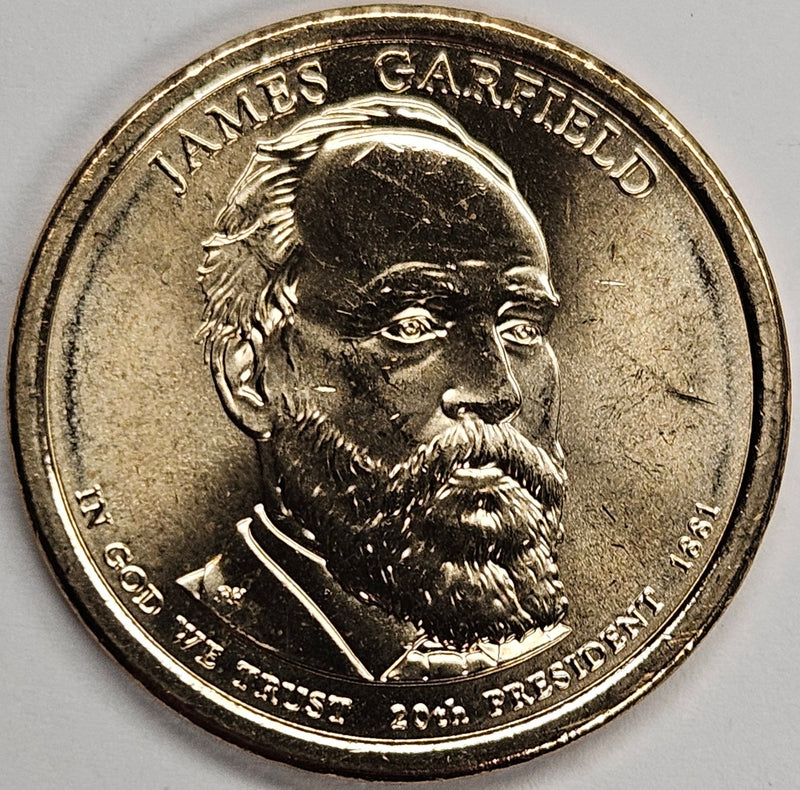 2011-D Garfield Presidential Dollar . . . . Choice Brilliant Uncirculated