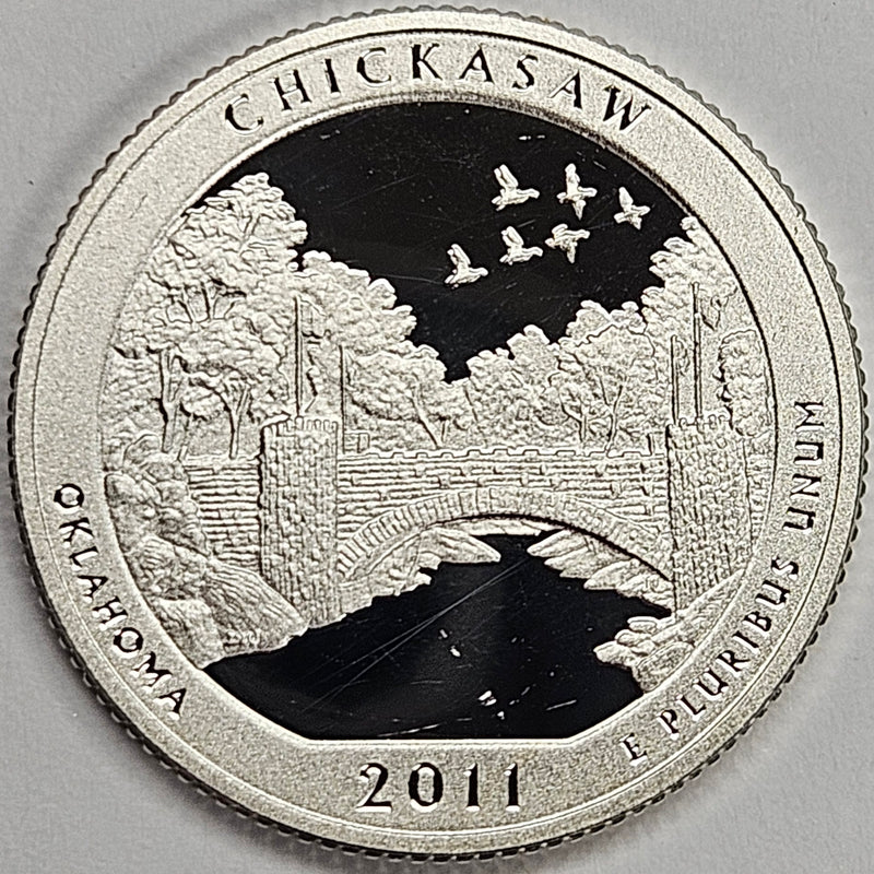 2011-S Chickasaw National Recreation Area, OK Quarter Superb Brilliant Proof Silver