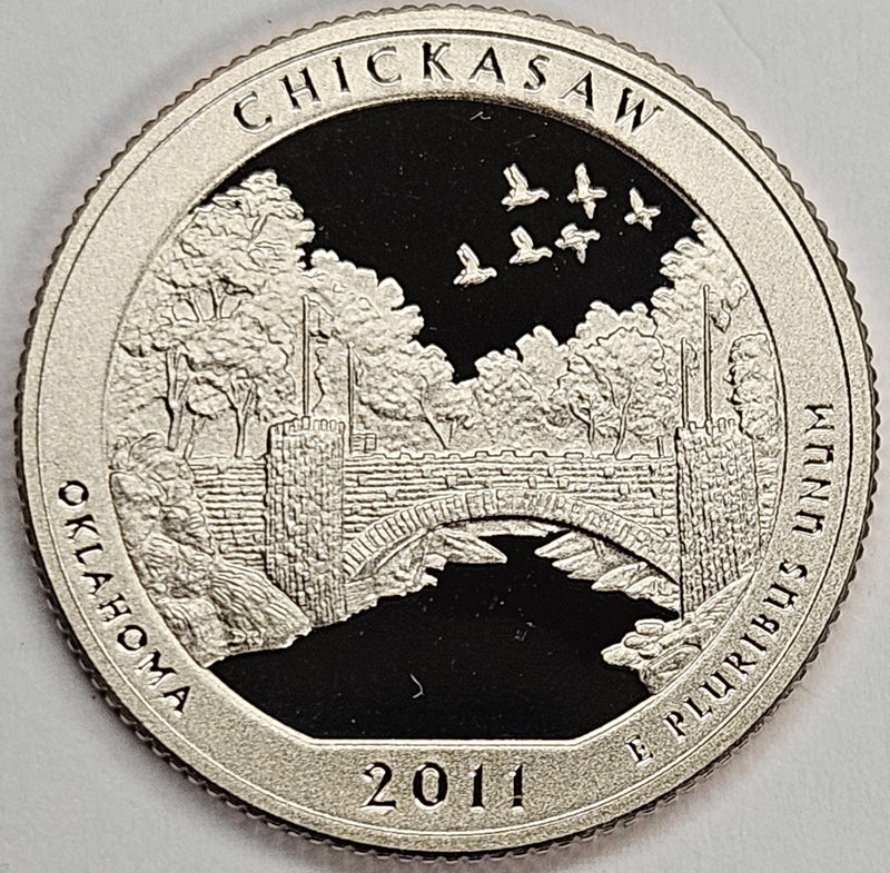 2011-S Chickasaw National Recreation Area, OK Quarter Superb Brilliant Proof