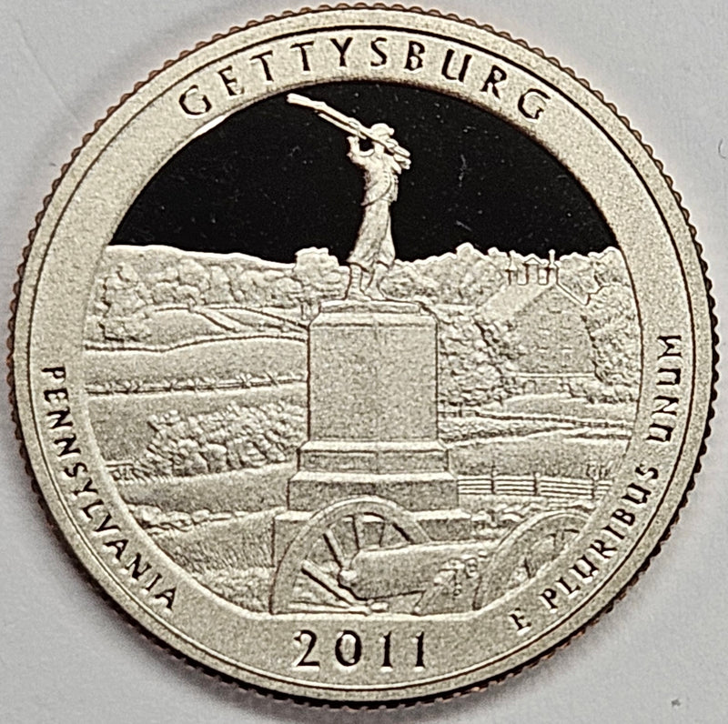 2011-S Gettysburg National Military Park, PA Quarter Superb Brilliant Proof