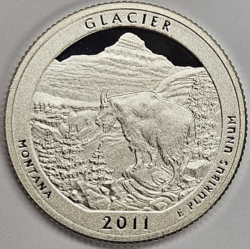 2011-S Glacier National Park, MT Quarter Superb Brilliant Proof Silver