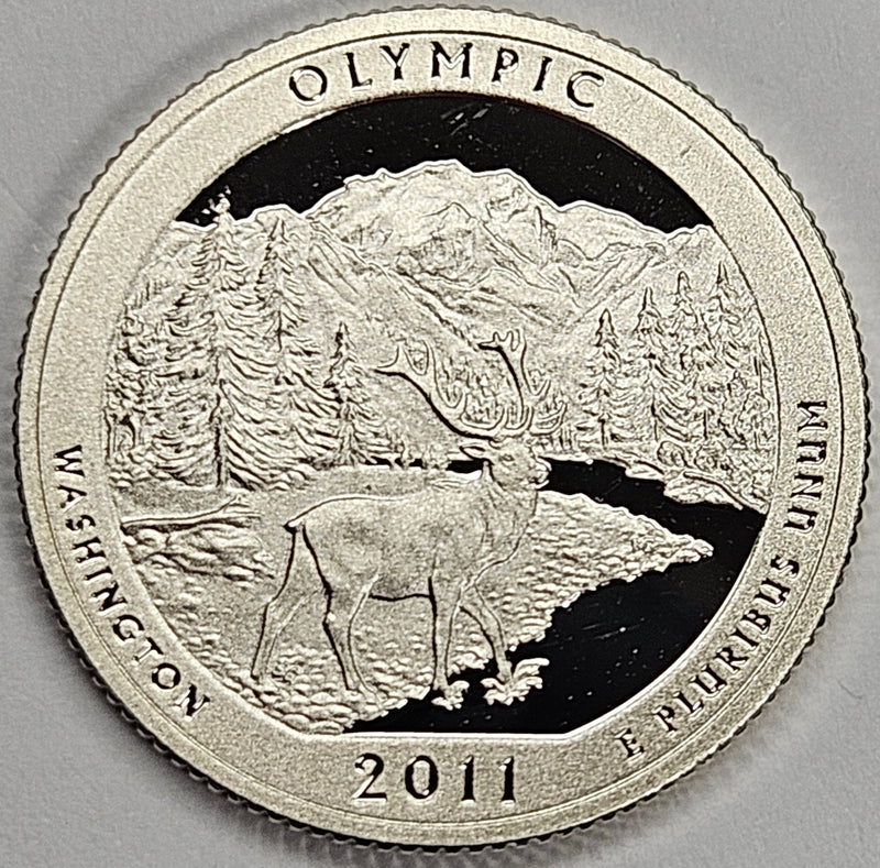 2011-S Olympic National Park, WA Quarter Superb Brilliant Proof Silver