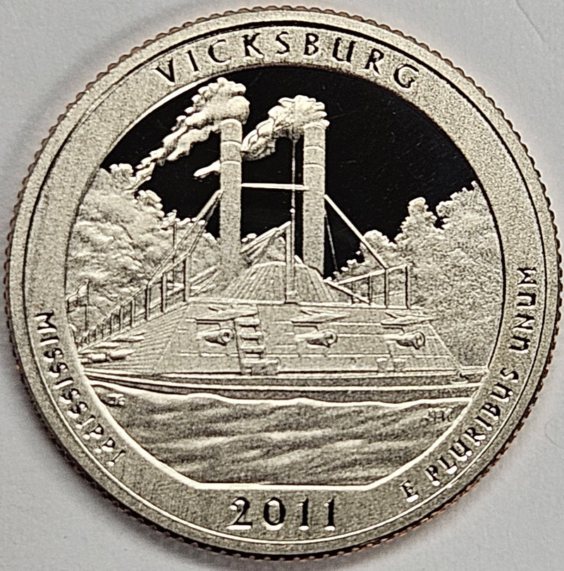 2011-S Vicksburg National Military Park, MS Quarter Superb Brilliant Proof