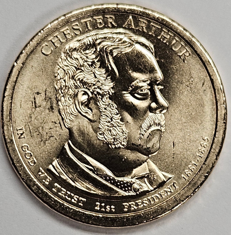 2012 Arthur Presidential Dollar . . . . Choice Brilliant Uncirculated