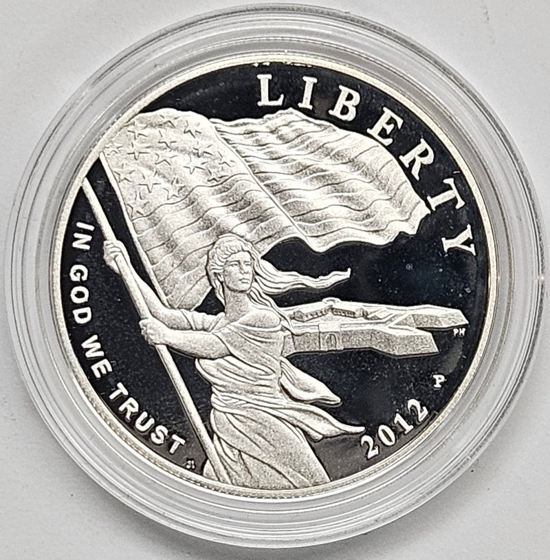 2012-P Star-Spangled Banner Silver Dollar . . . . Gem Brilliant Proof in original U.S. Mint Capsule