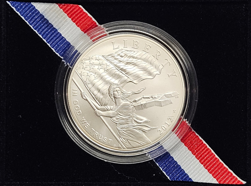 2012-P Star Spangled Banner Silver Dollar . . . . Gem BU in original U.S. Mint Box