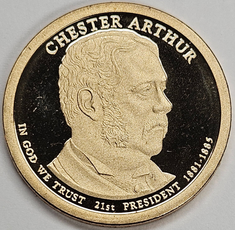 2012-S Arthur Presidential Dollar . . . . Superb Brilliant Proof