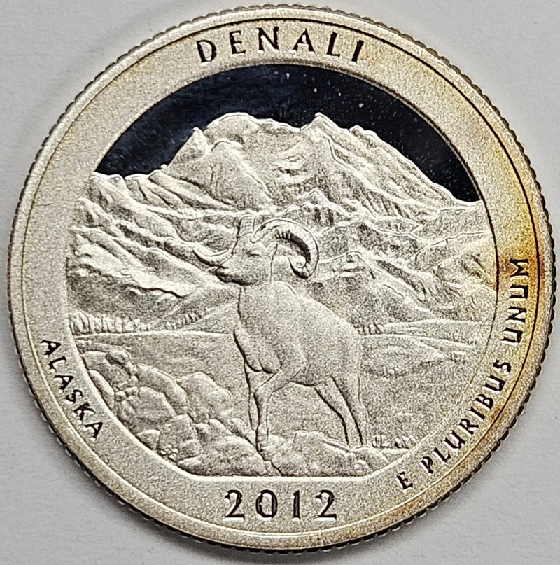 2012-S Denali National Park, AK Quarter . . . . Superb Brilliant Proof Silver