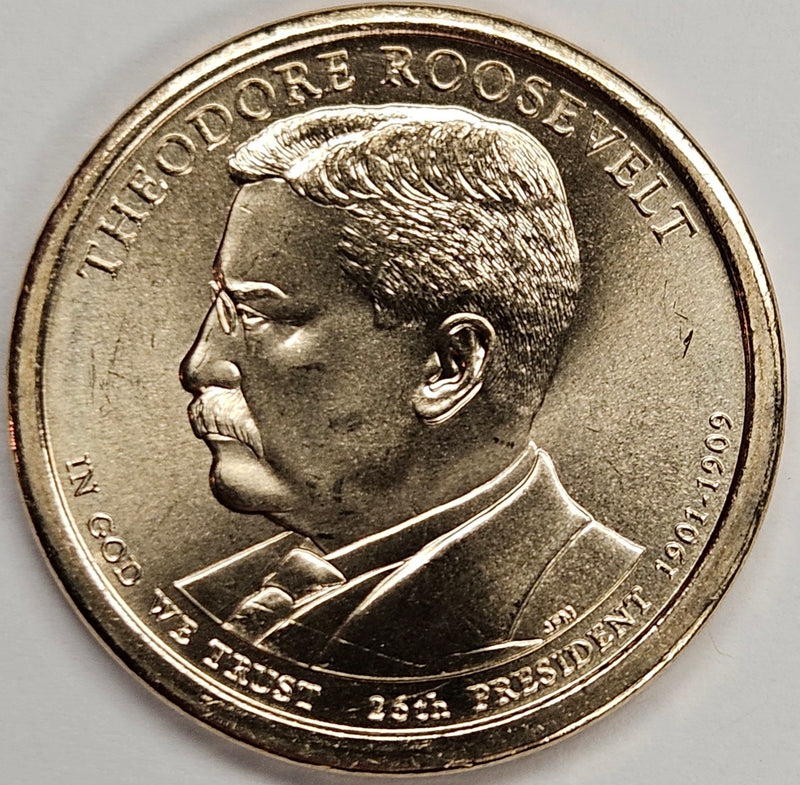 2013 Roosevelt - Theodore - Presidential Dollar . . . . Choice Brilliant Uncirculated