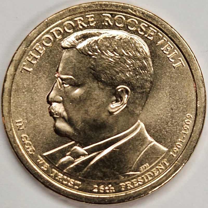 2013-D Roosevelt - Theodore - Presidential Dollar . . . . Choice Brilliant Uncirculated