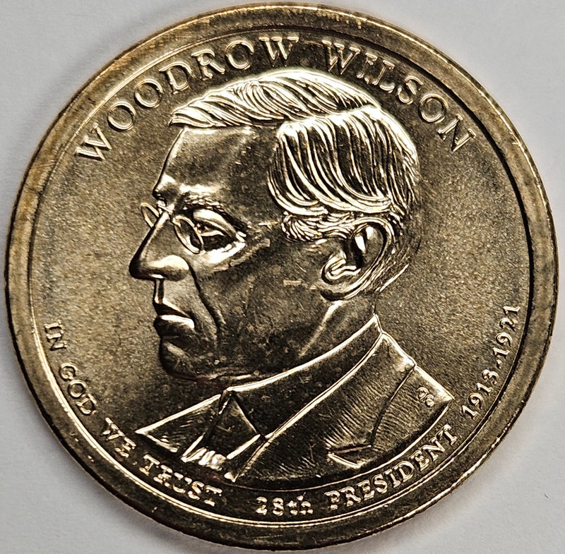 2013-D Wilson Presidential Dollar . . . . Choice Brilliant Uncirculated