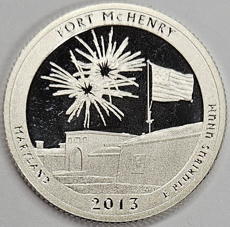 2013-S Fort McHenry National Monument, MD Quarter Superb Brilliant Proof Silver