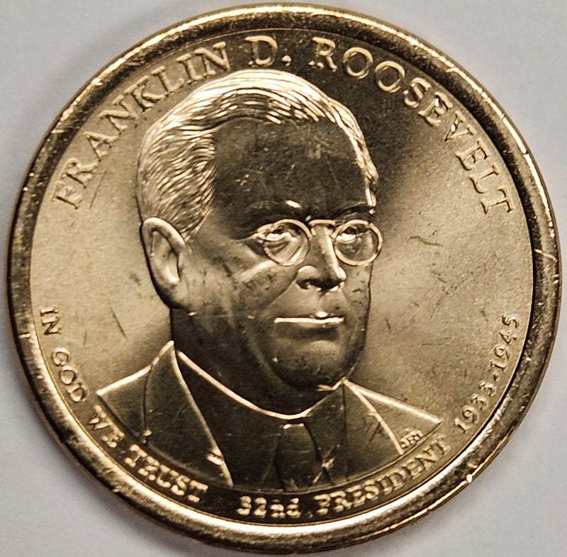 2014 Roosevelt - Franklin - Presidential Dollar . . . . Choice Brilliant Uncirculated