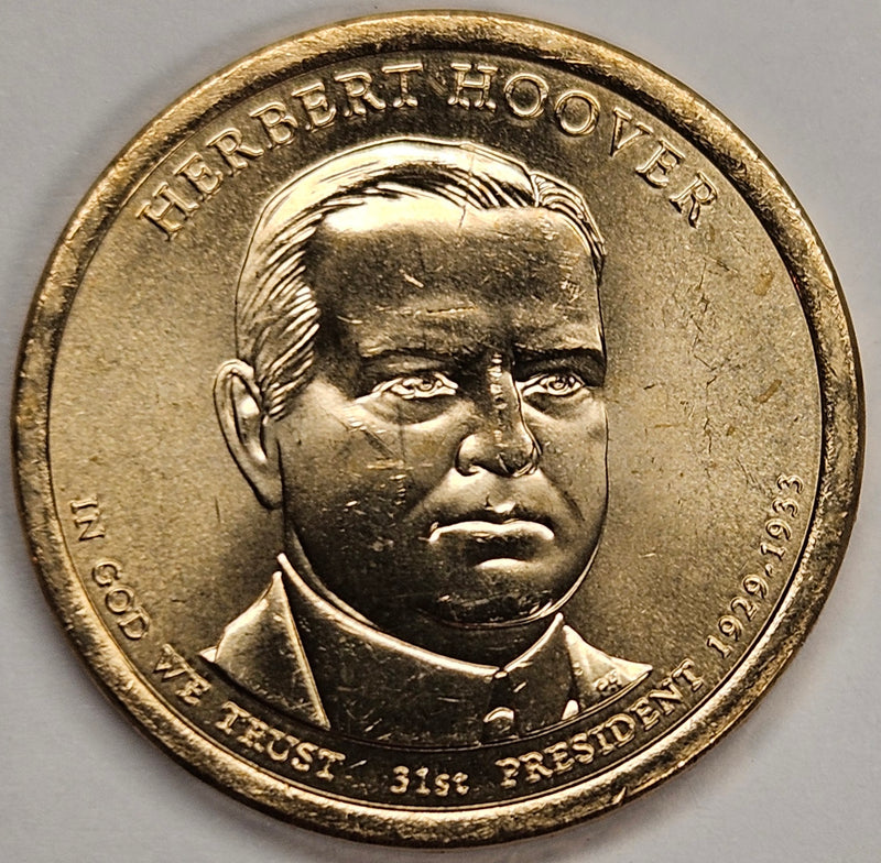 2014-D Hoover Presidential Dollar . . . . Choice Brilliant Uncirculated