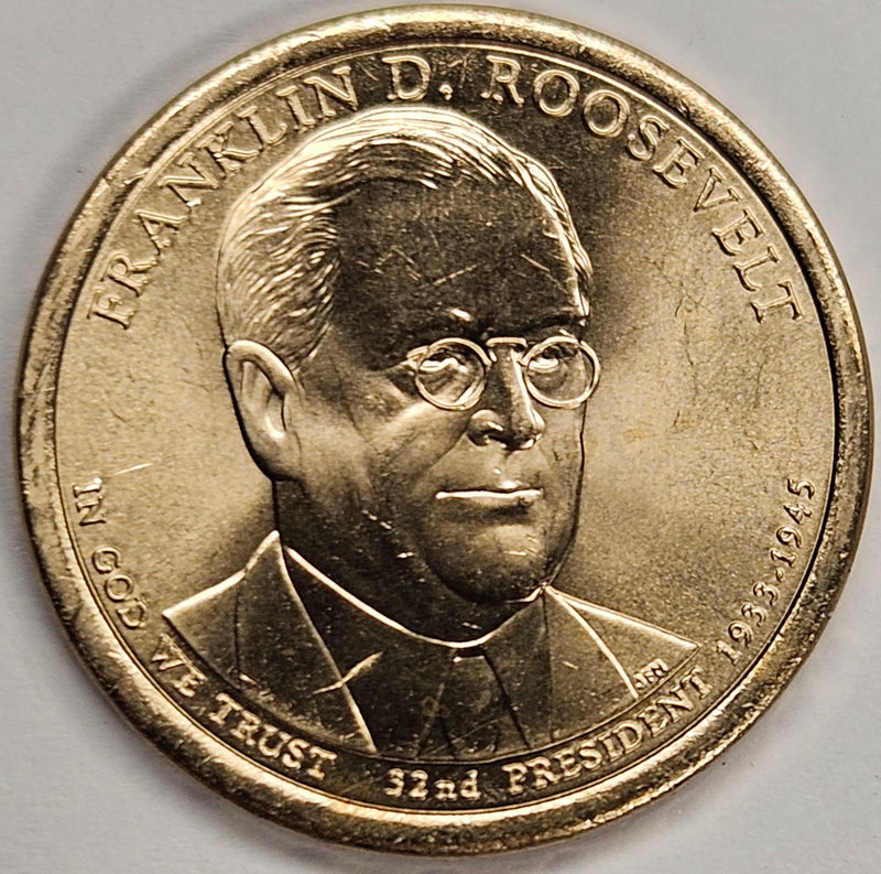 2014-D Roosevelt - Franklin - Presidential Dollar . . . . Choice Brilliant Uncirculated