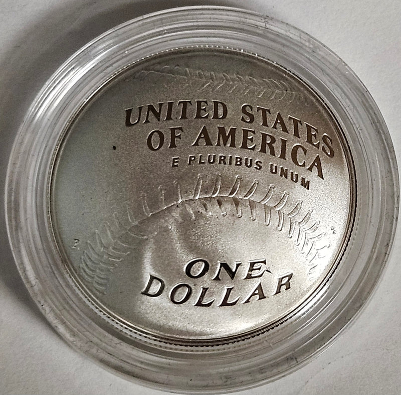 2014-P National Baseball Hall of Fame Silver Dollar . . . . Gem Brilliant Proof in original U.S. Mint Capsule