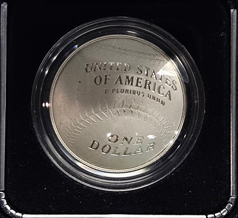 2014-P National Baseball Hall of Fame Silver Dollar . . . . Gem Brilliant Proof in original U.S. Mint Box