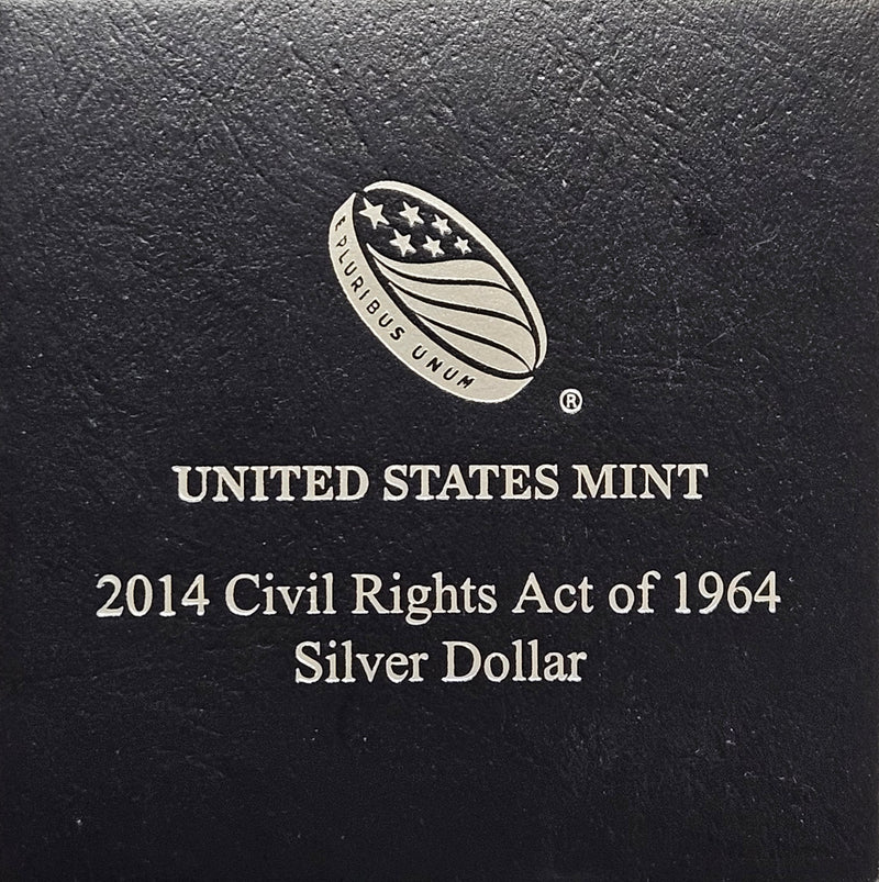 2014-P Civil Rights Act of 1964 Silver Dollar . . . . Gem BU in original U.S. Mint Box