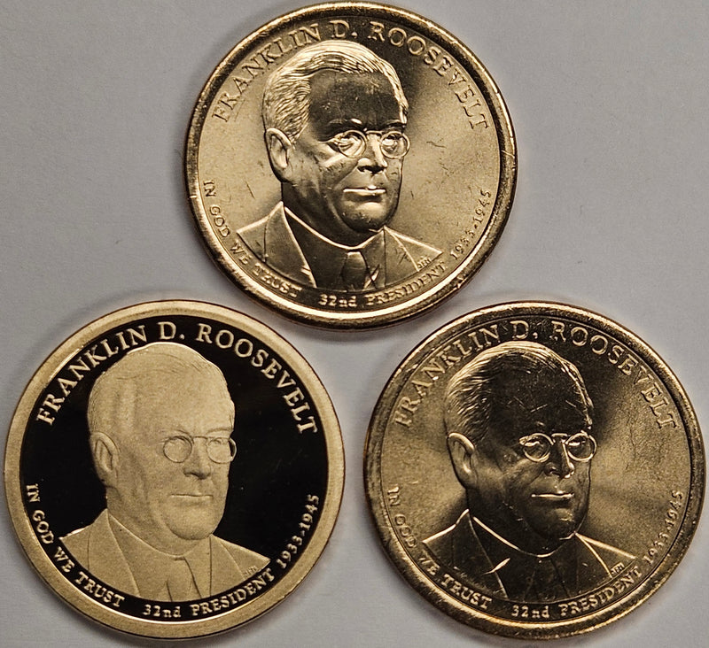 2014-PDS Roosevelt - Franklin - Presidential Dollars . . . . Choice BU and Superb Proof