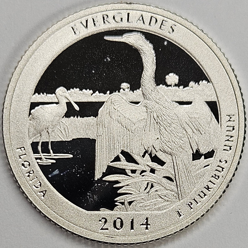 2014-S Everglades National Park, FL Quarter Superb Brilliant Proof Silver