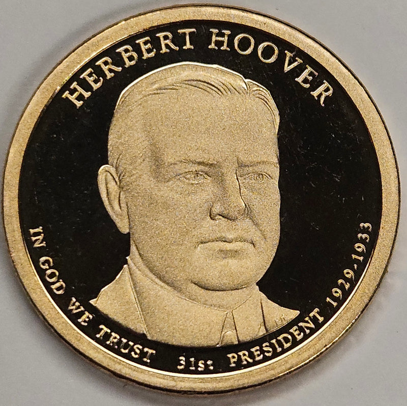 2014-S Hoover Presidential Dollar . . . . Superb Brilliant Proof