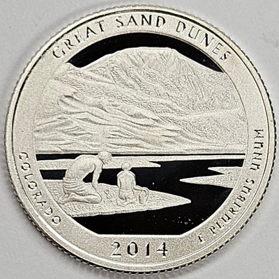 2014-S Great Sand Dunes National Park, CO Quarter Superb Brilliant Proof Silver