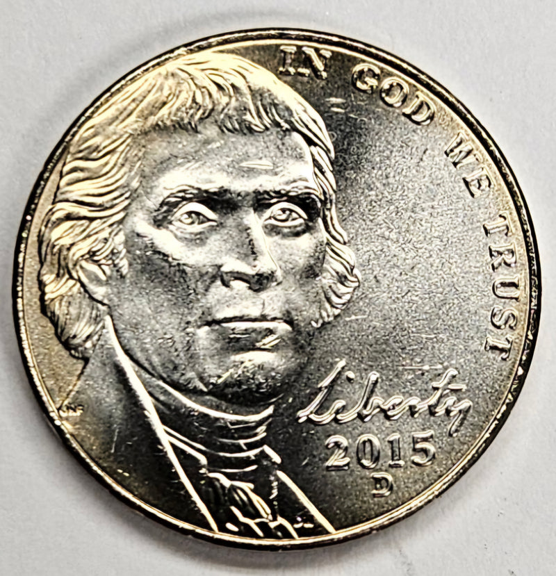 2015-D Jefferson Nickel Brilliant Uncirculated