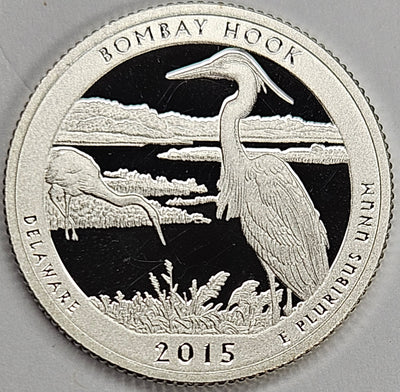 2015-S Bombay Hook National Wildlife Refuge, DE Quarter Superb Brilliant Proof Silver