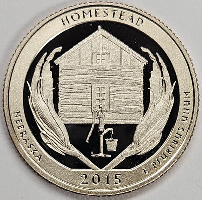 2015-S Homestead National Monument, NE Quarter Superb Brilliant Proof