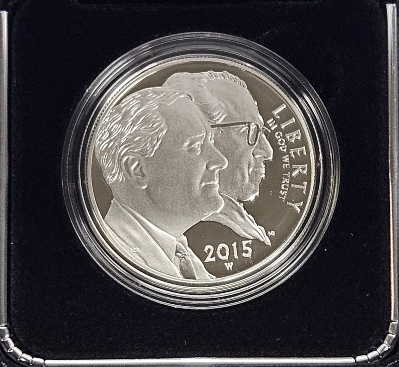 2015-W March of Dimes 75th Anniversary Silver Dollar . . . . Gem Brilliant Proof in original U.S. Mint Box