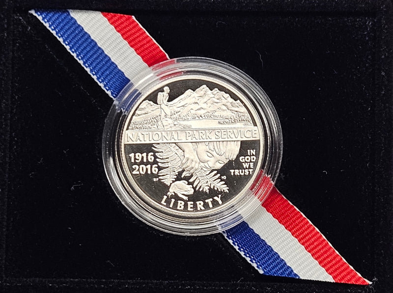 2016-S National Park Service 100th Anniversary Half . . . . Gem Brilliant Proof in original U.S. Mint Box