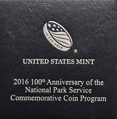 2016-P National Park Service 100th Anniversary Silver Dollar . . . . Gem Brilliant Proof in original U.S. Mint Box