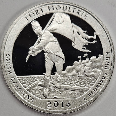 2016-S Fort Moultrie National Park, SC Quarter Superb Brilliant Proof Silver