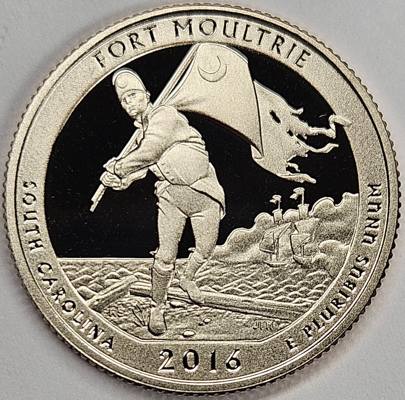 2016-S Fort Moultrie National Park, SC Quarter Superb Brilliant Proof