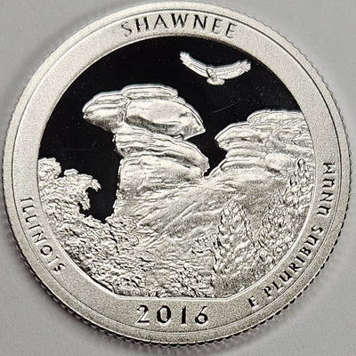 2016-S Shawnee National Forest, IL Quarter Superb Brilliant Proof Silver