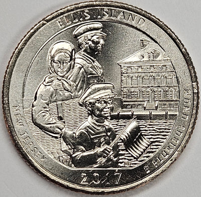 2017 Ellis Island National Monument, NJ Quarter Choice BU